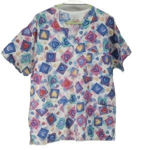 Peaches‎ medical nursing Scrub top size medium
